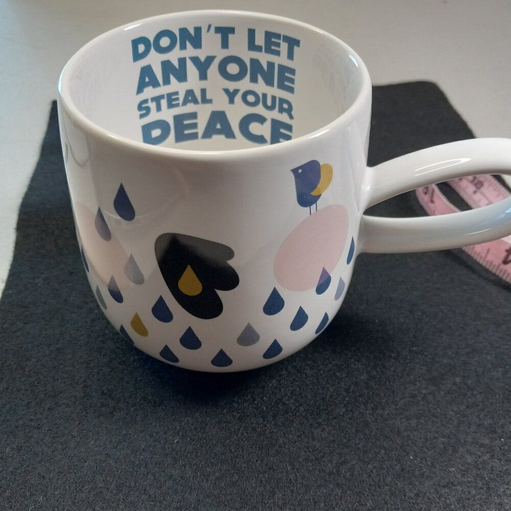 Don't Let Anyone Steal Your Peace Owl Cry Baby Mug Cottagecore Countrycore